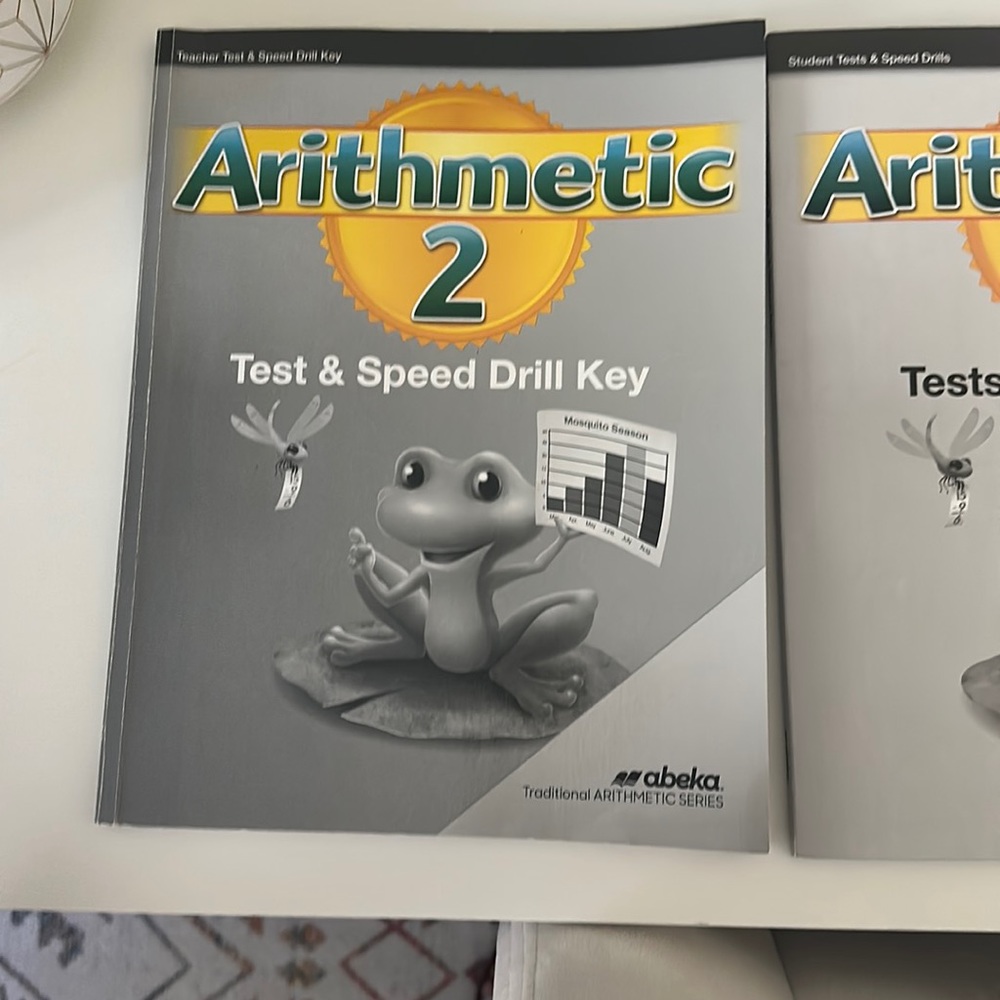 Arithmetic 2 test and speed drill key.